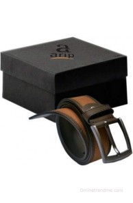 Arip Men, Boys Formal Red, Brown Texas Leatherite Belt(AP-148)